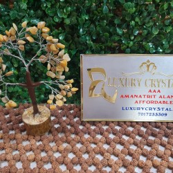 Yellow is Citrine CRYSTAL Tree and other is Calcite CRYSTAL Tree