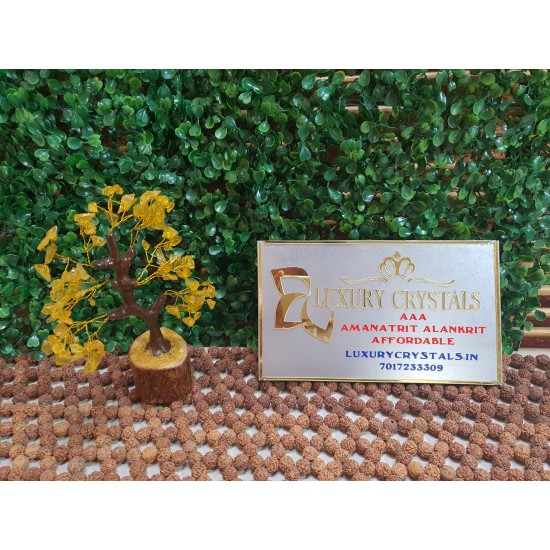 Yellow is Citrine CRYSTAL Tree and other is Calcite CRYSTAL Tree