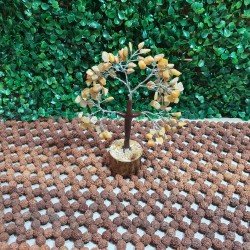 Yellow is Citrine CRYSTAL Tree and other is Calcite CRYSTAL Tree