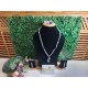 Flourite CRYSTAL with Amethyst CRYSTAL Necklace with Earrings and Bracelet