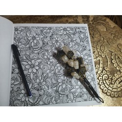 Selenite & Lava Wall Hanging/ Paperweight