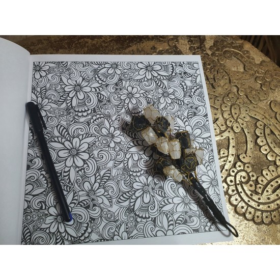 Selenite & Lava Wall Hanging/ Paperweight