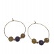 Citrine with Amethyst CRYSTAL Beads Earrings