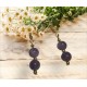 Amethyst CRYSTAL Beads Earrings