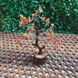 Carlenian Tree Carlenian CRYSTAL Tree with Carlenian CRYSTAL Chips with Wooden Base