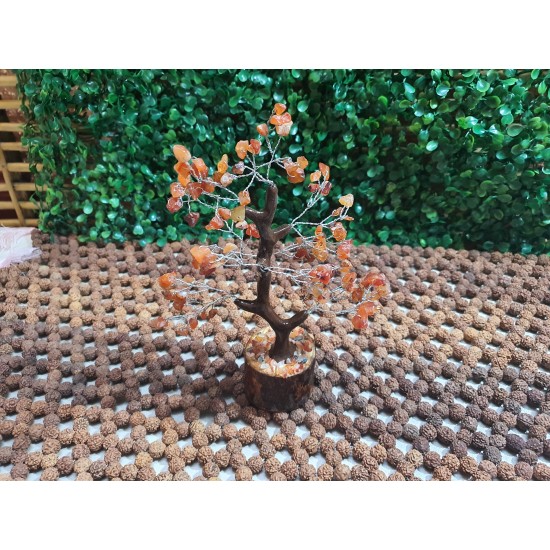 Carlenian Tree Carlenian CRYSTAL Tree with Carlenian CRYSTAL Chips with Wooden Base