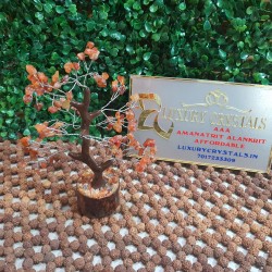 Carlenian Tree Carlenian CRYSTAL Tree with Carlenian CRYSTAL Chips with Wooden Base