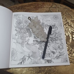 Clear Quartz CRYSTAL Wall Hanging/ Paperweight