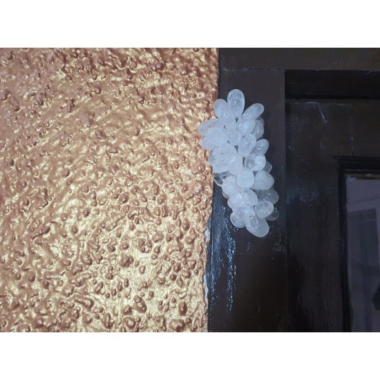 Clear Quartz CRYSTAL Wall Hanging/ Paperweight