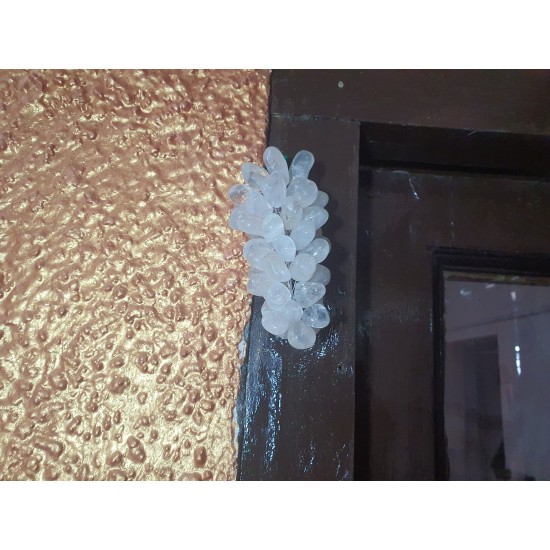 Clear Quartz CRYSTAL Wall Hanging/ Paperweight