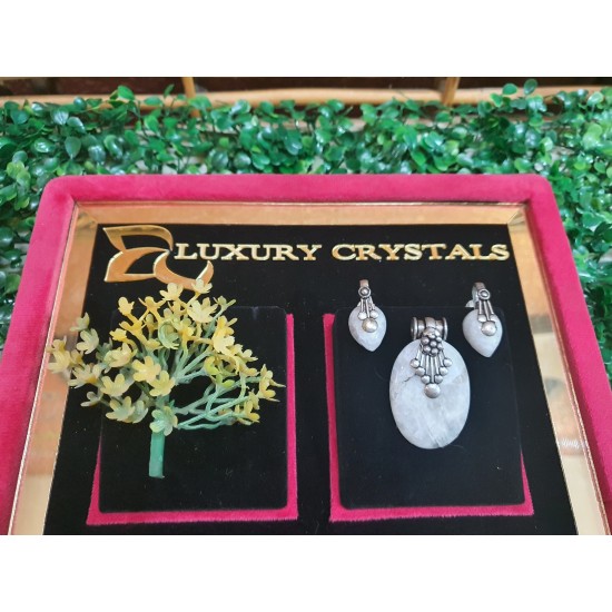 HOWLITE Crystal Pendant Sets 