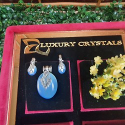 Opal Crystal Pendant Sets