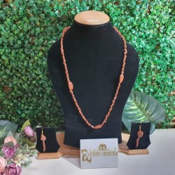  Sunstone CRYSTAL Necklace with Earrings