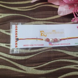 Strawberry CRYSTAL Rakhi With Pearl 
