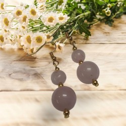 Rose Quartz CRYSTAL Beads Earrings