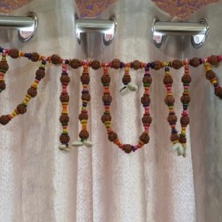 Real Rudraksh Toran / Bandhanwar/ Wall Hanging