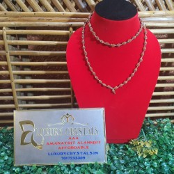 5 Mukhi/Face Rudraksha Silver Chain