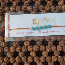 Turquoise CRYSTAL Rakhi