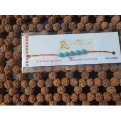Turquoise CRYSTAL Rakhi