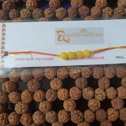  Yellow Agate CRYSTAL Rakhi 