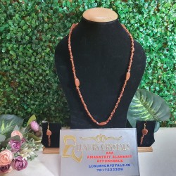 Sunstone CRYSTAL Necklace with Earrings