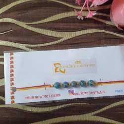 African turquoise CRYSTAL Rakhi