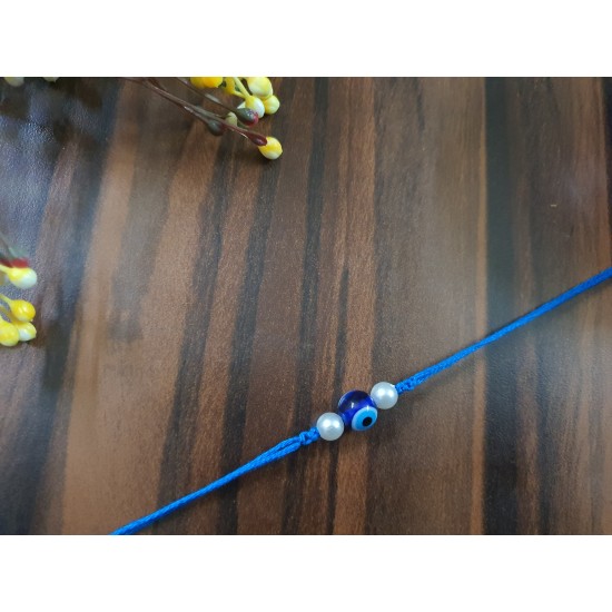 Evil eye Rakhi With Pearl 