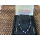 Black Pearl Necklace with white Pearl  