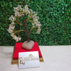 CLEAR QUARTZ CRYSTAL TREE with CLEAR QUARTZ BASE
