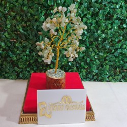 GREEN Aventurine CRYSTAL  Tree With Wooden Base