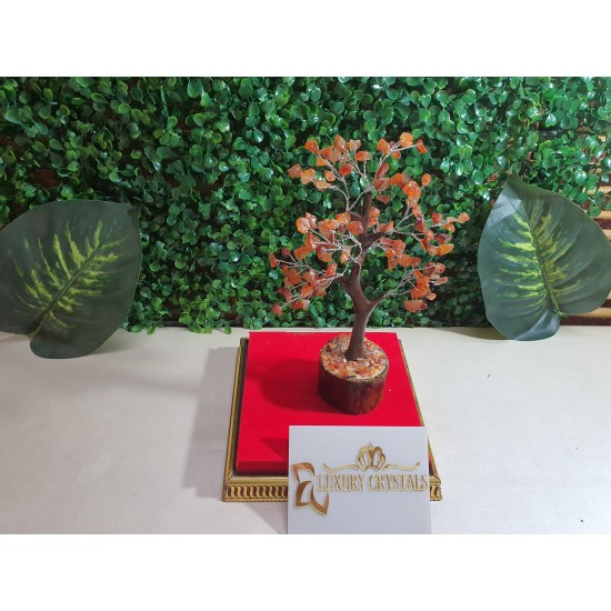 Carlenian CRYSTAL Tree with wooden base