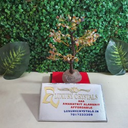 Multicolour CRYSTAL Tree with CLEAR QUARTZ base